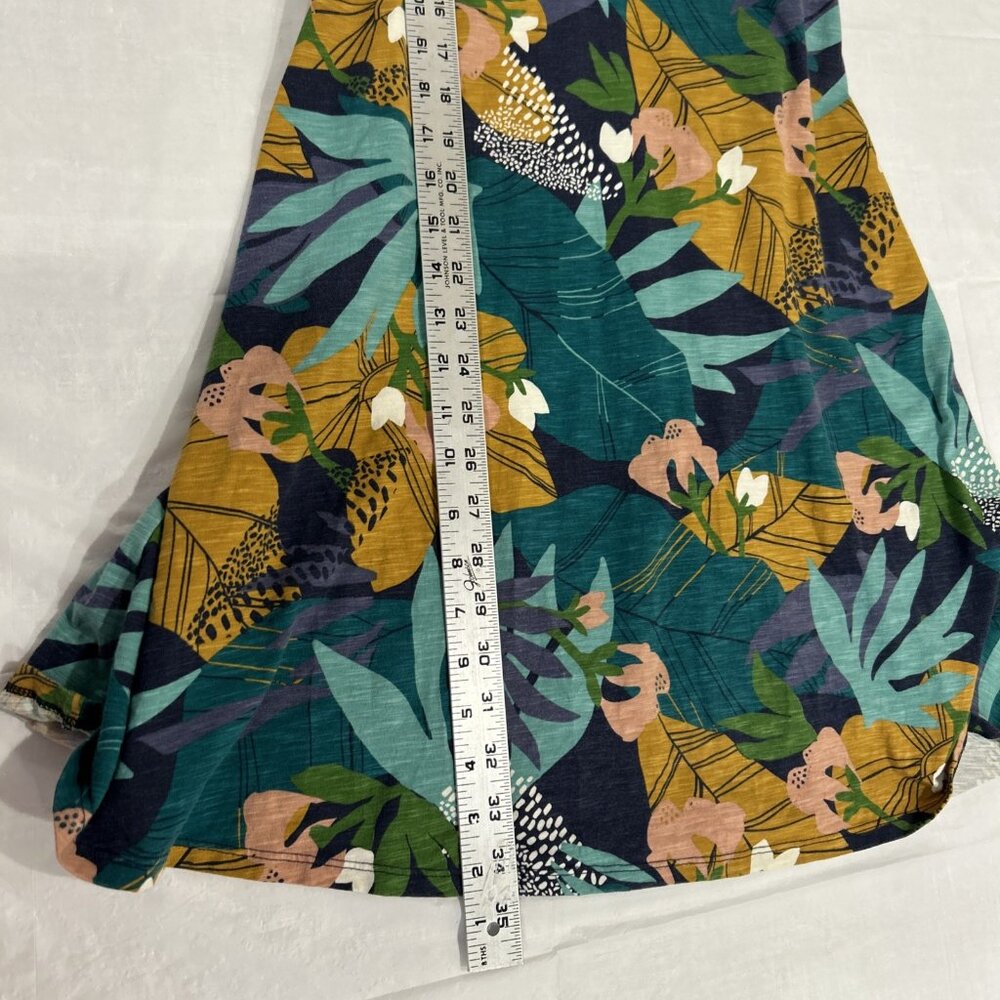 Patagonia Women's Midi Dress - Green and Brown Leaf Print - Picture 8 of 9